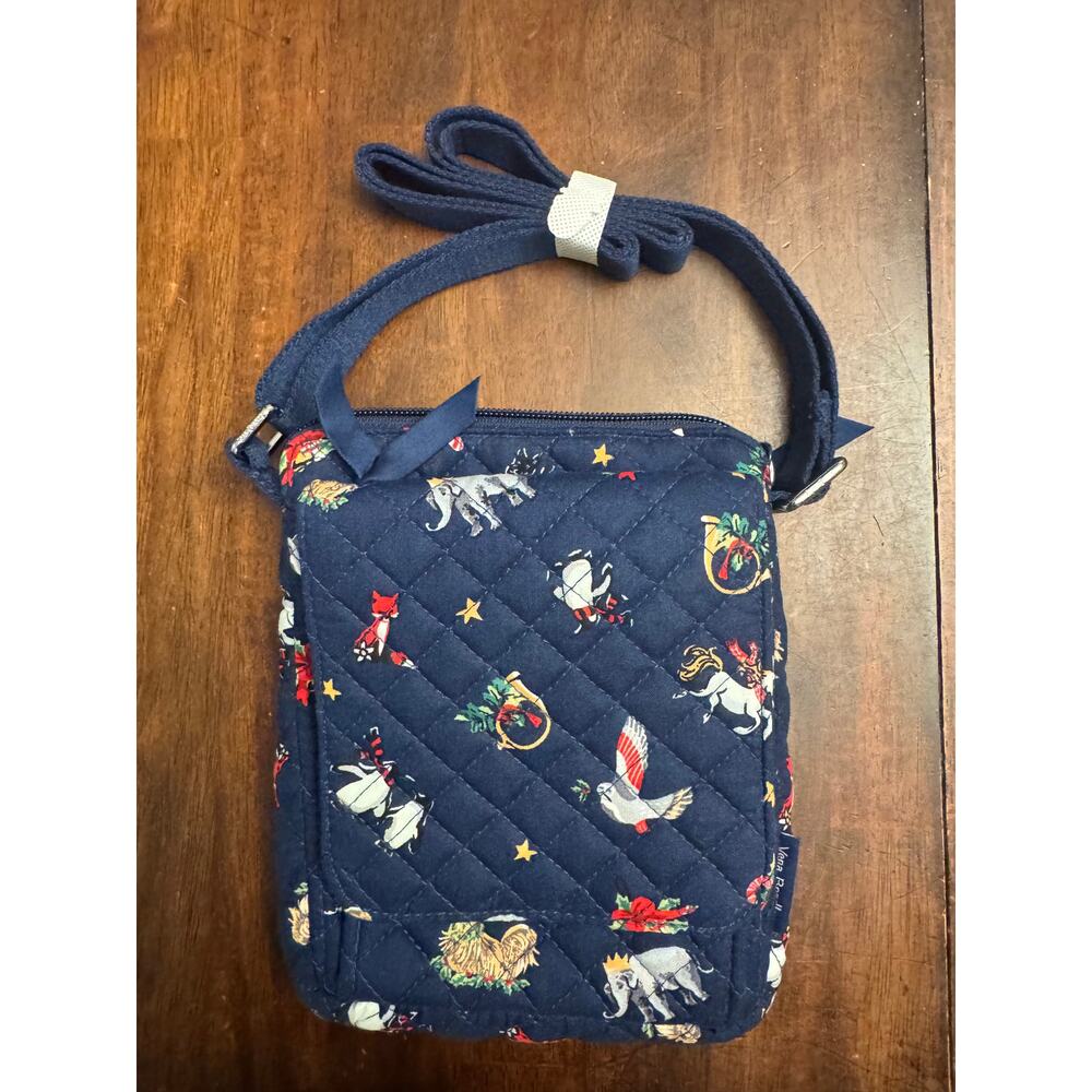 Vera Bradley Mini Hipster crossbody snow globe motifs NWOT